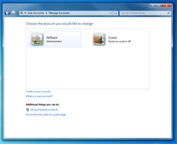 How to add new user accounts in windows 7